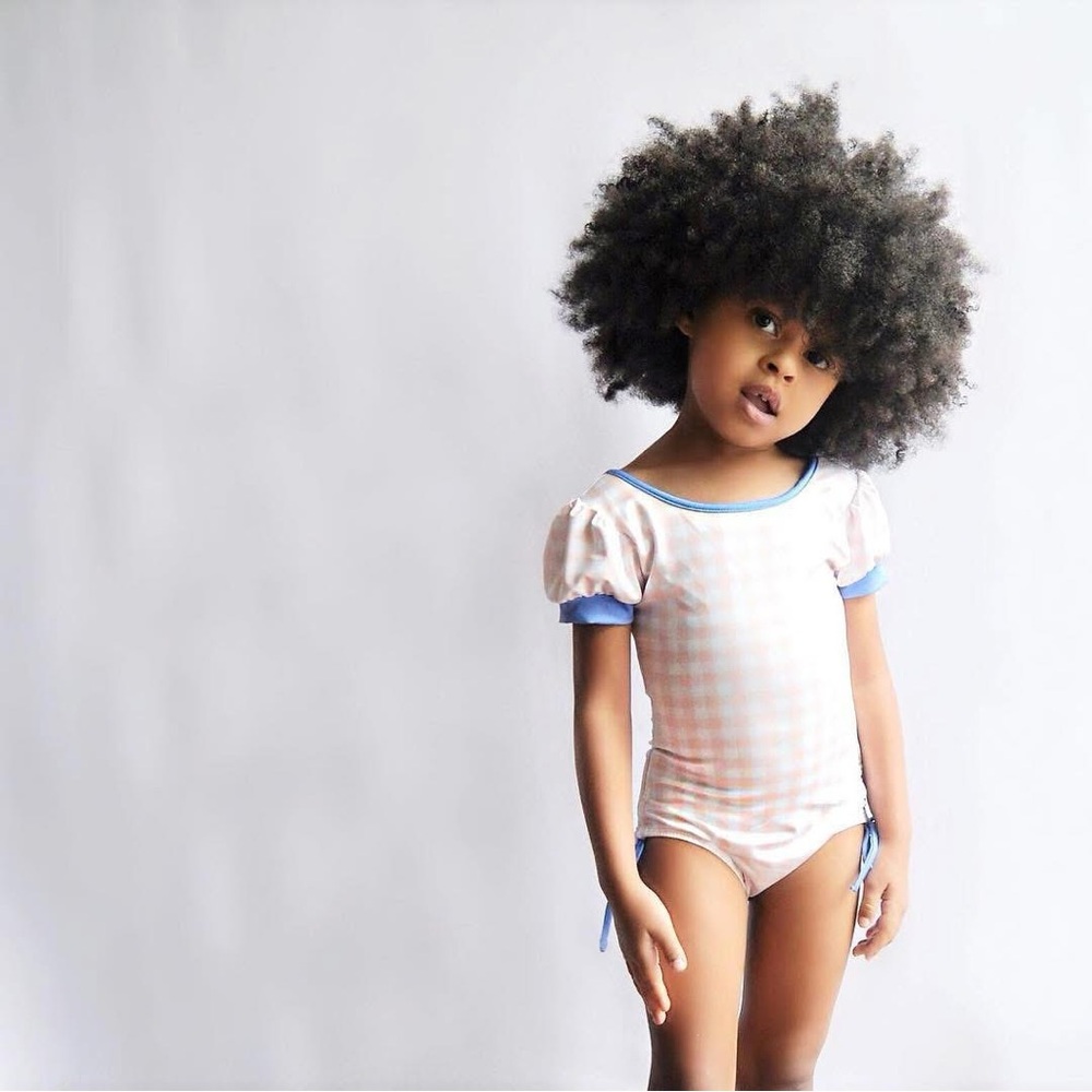 Wildling Pink Gingham Swim Leo